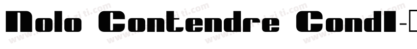 Nolo Contendre CondI字体转换